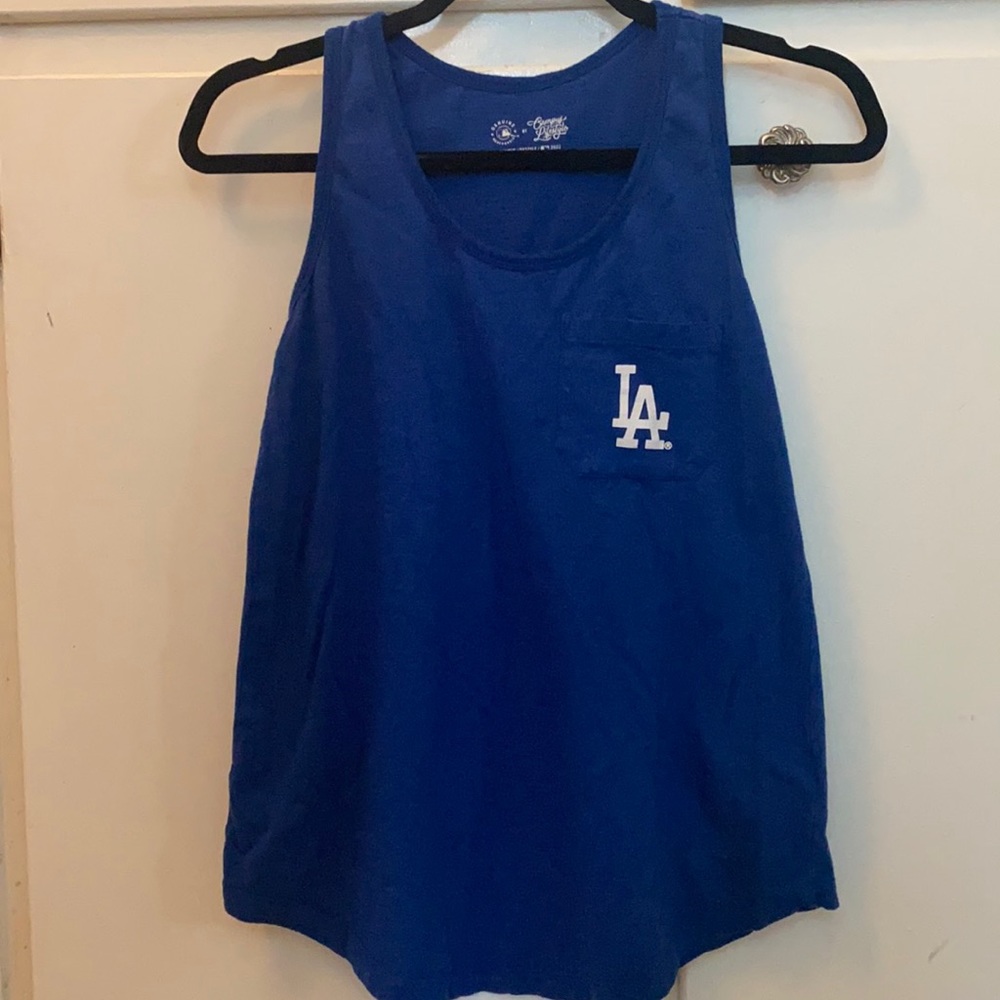 Genuine merchandise by campus lifestyle LA Dodgers racer back tank top small